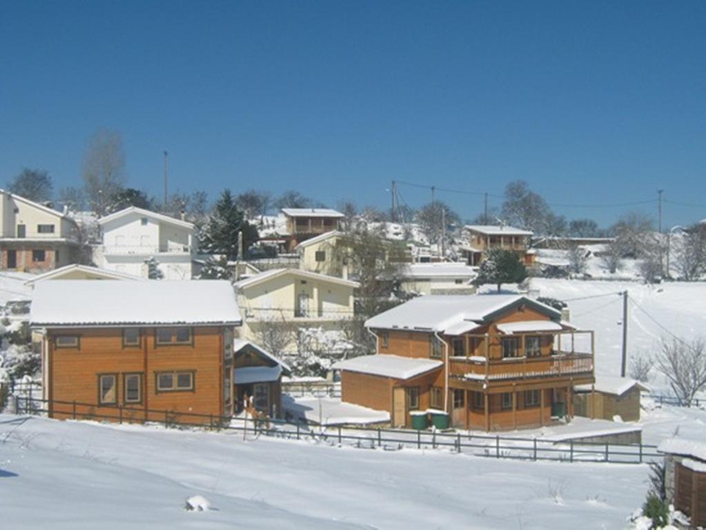 Zeus Village: Finnish Chalet Resort with Pools & Gym Molos  Exterior photo